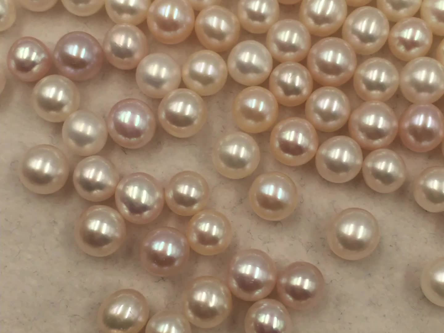 6.5-7.5 mm DIY Freshwater Pearls Wholesale, high quality AAA white round pearl nature loose freshwater pearl,half or no hole