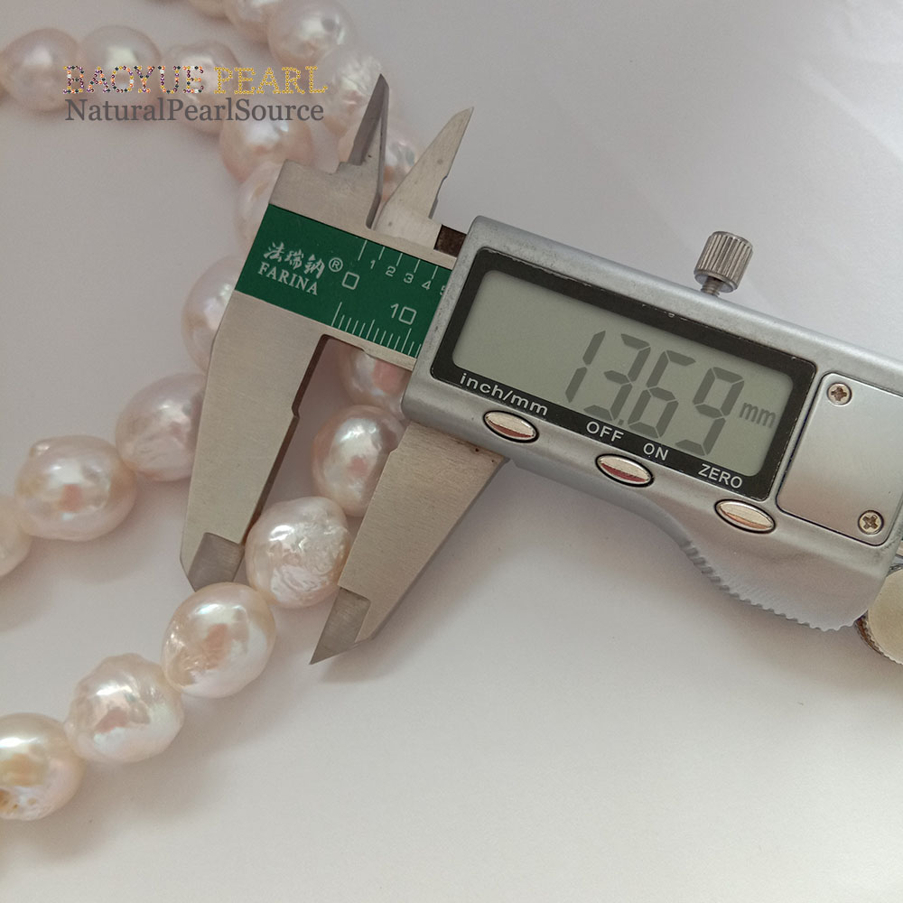12-15 mm 16 inch kasumi baroque freshwater pearl in strand, high quality nature white color,no repaired. 