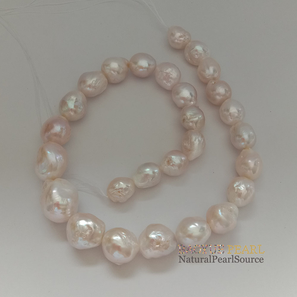 12-15 mm 16 inch kasumi baroque freshwater pearl in strand, high quality nature white color,no repaired. 