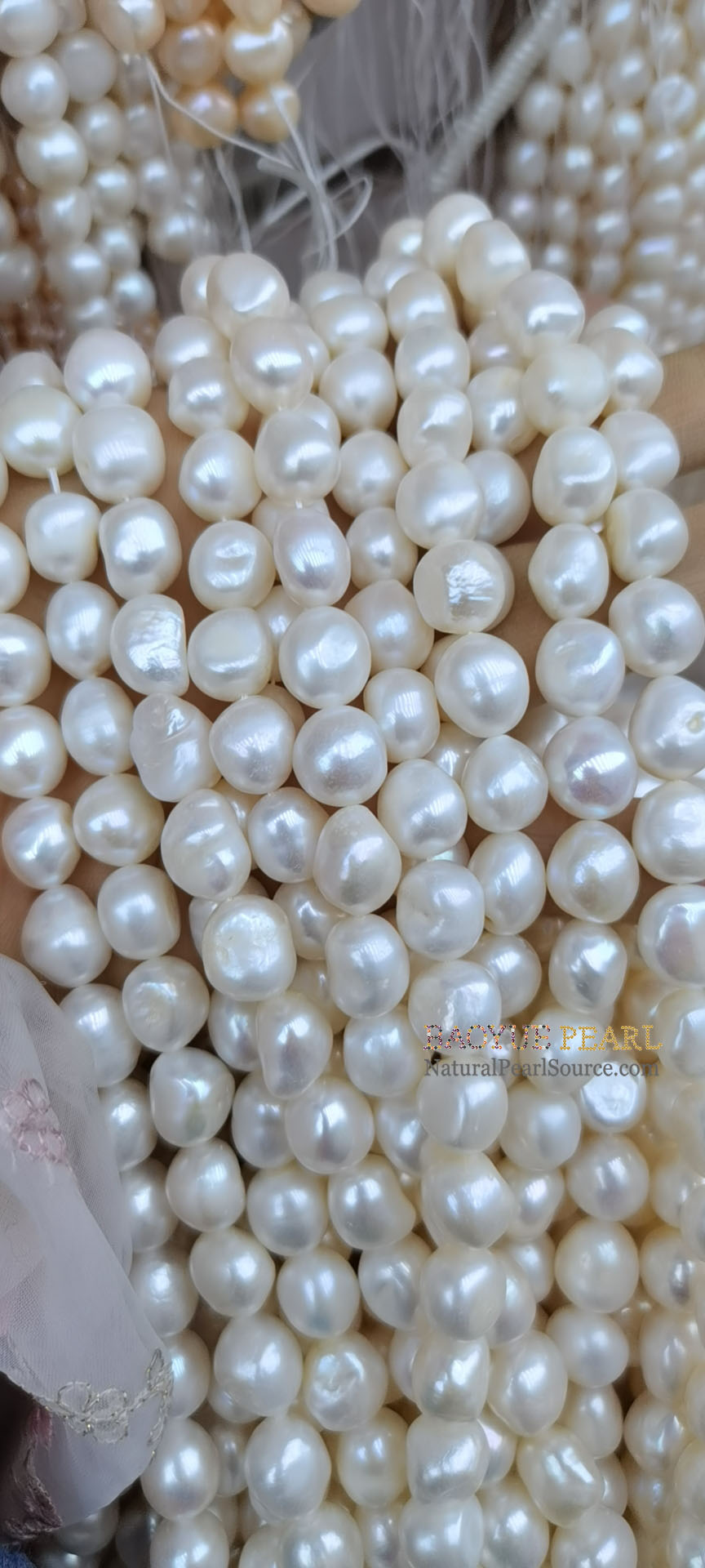 11.5-12.5 mm big baroque loose nature freshwater pearl wholesale in strand, AA quality without nuclear