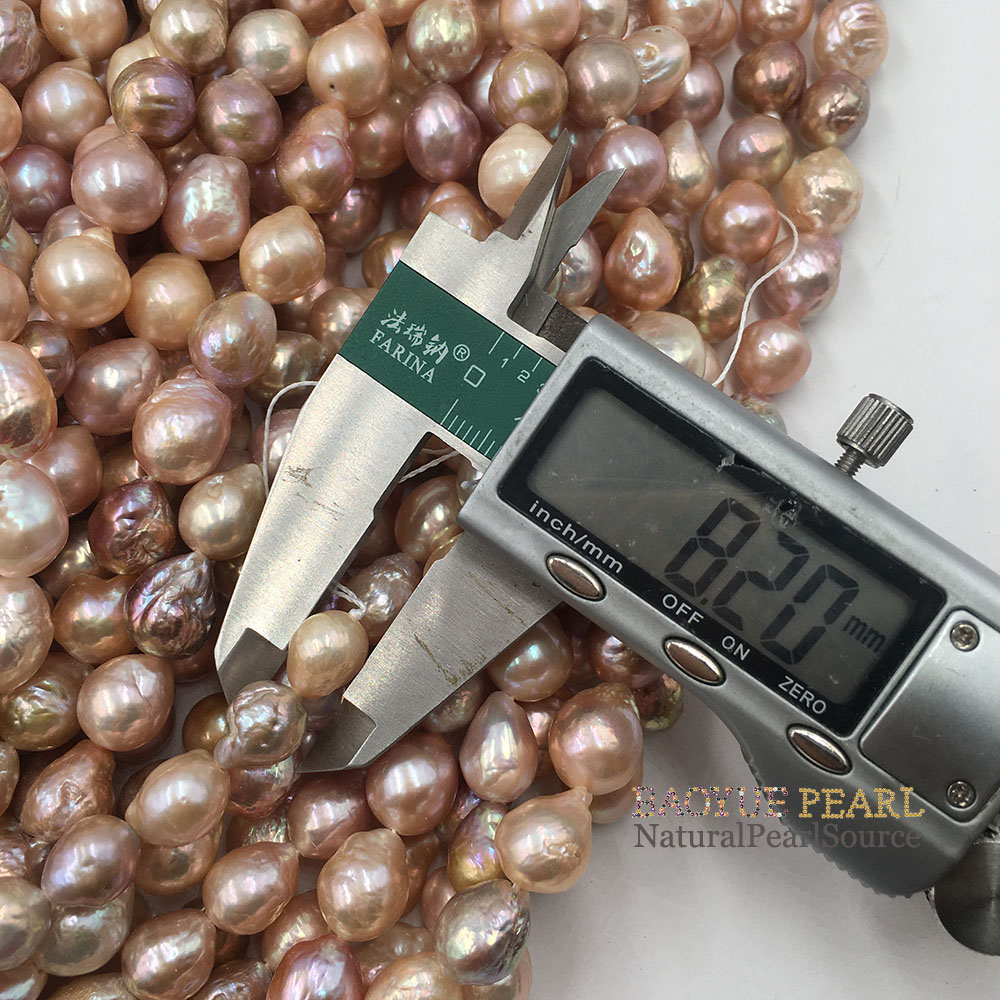 16 inch 9-11 mm kasumiga baroque freshwater pearl for jewelry making oyster farm oyster pearl perolas pearl string