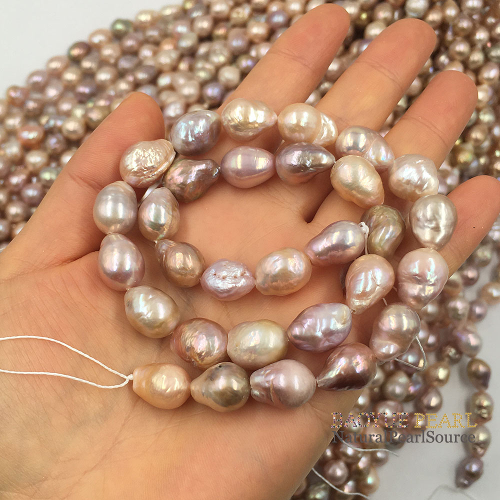 16 inch 9-11 mm kasumiga baroque freshwater pearl for jewelry making oyster farm oyster pearl perolas pearl string