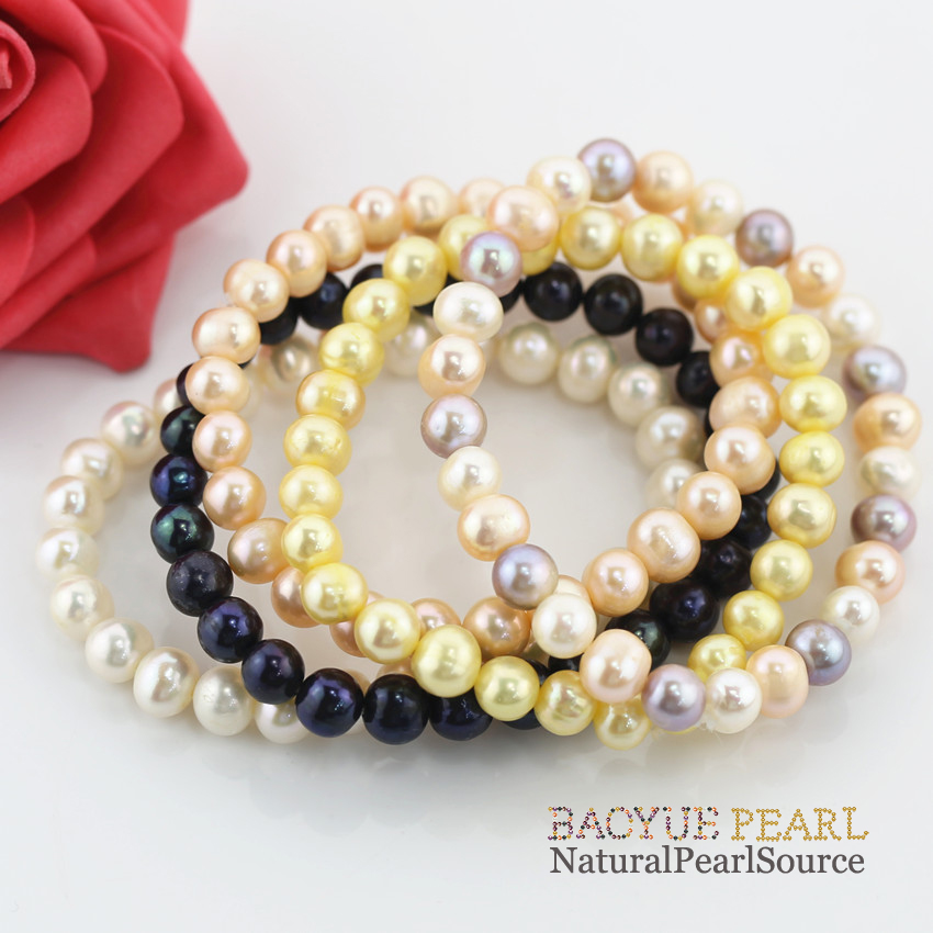 925 sterling silver wholesale freshwater pearl with white cultured natural real pearl jewelry bracelets