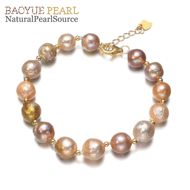 baroque Pearl Bracelets for Women Fine Jewelry Freshwater Natural Real Pearl Bracelet.