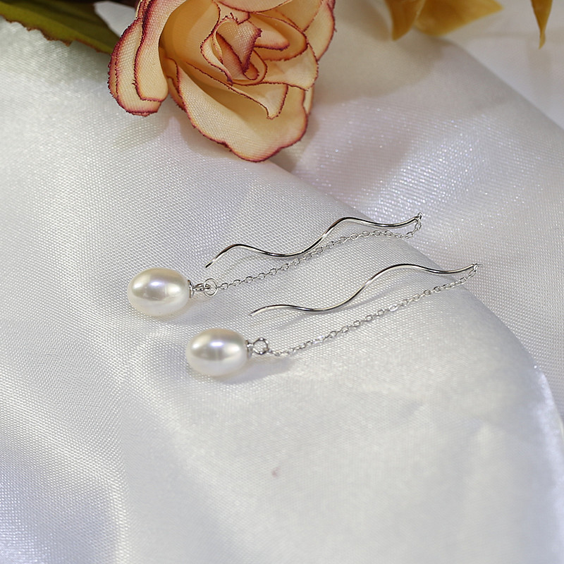 8 mm custom pearl earrings wholesale pearl jewelry manufacturer Freshwater Pearl Earrings wholesale Cultured pearls jewelry wholesale