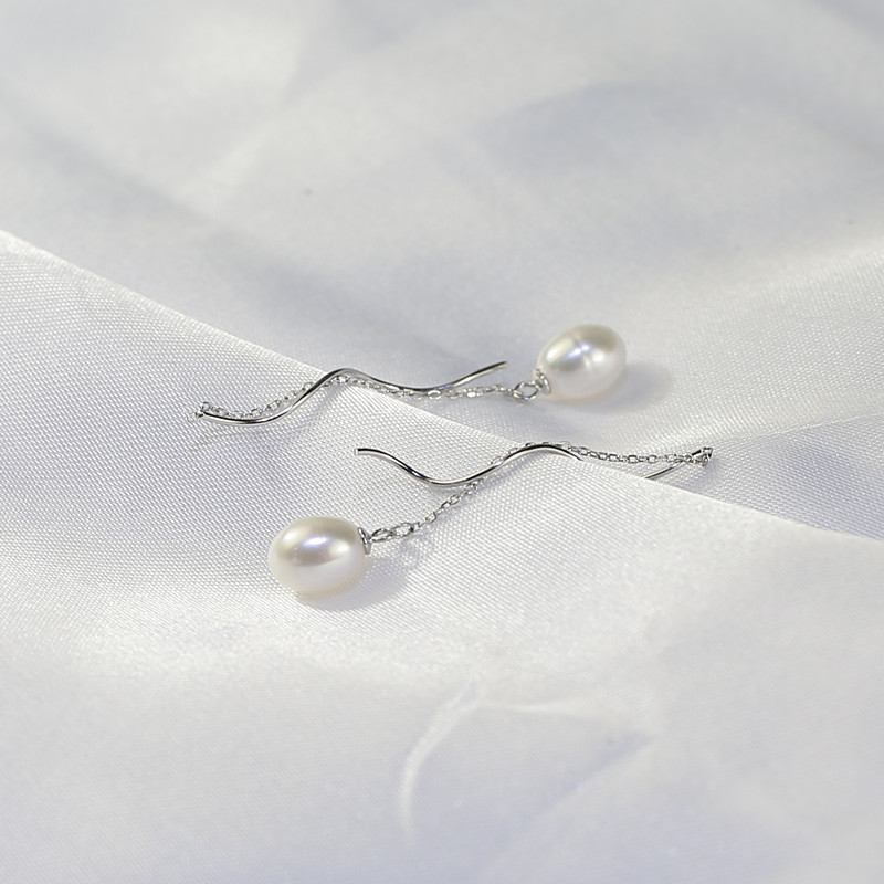 8 mm custom pearl earrings wholesale pearl jewelry manufacturer Freshwater Pearl Earrings wholesale Cultured pearls jewelry wholesale