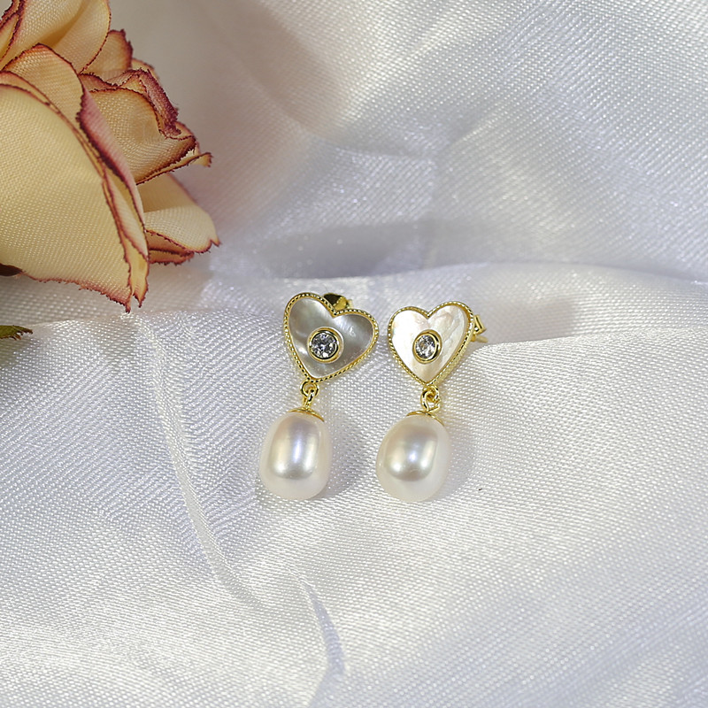 8mm Customized Earrings Jewelry Customized freshwater pearl Earrings Freshwater Pearl Earrings wholesale