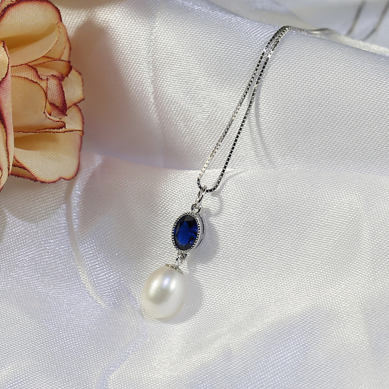 Natural Freshwater Pearl Jewelry Set 925 Sterling Silver Freshwater pearl jewelry set wholesale