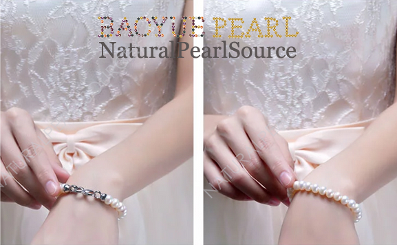 Freshwater pearl bracelet wholesale 3A grade quality women wholesale design real natural cultured freshwater pearl bracelet