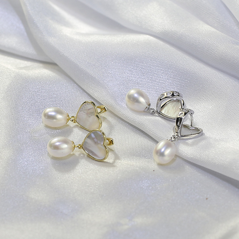 8mm custom freshwater pearl earring manufacturer Freshwater Pearl Earrings wholesale