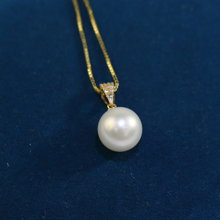 8-8.5mm 18K pure freshwater pearl jewelry necklace freshwater pearl necklace wholesale necklace freshwater pearl necklace wholesale