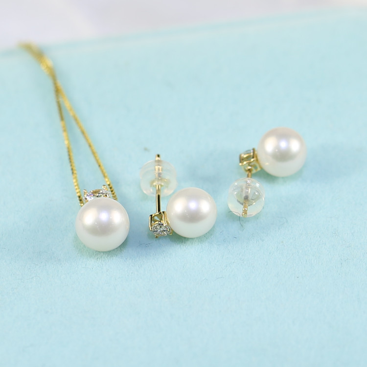 8-8.5mm round Freshwater pearl jewelry necklaces china freshwater pearl necklace freshwater pearl necklace wholesale