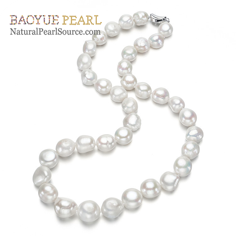 Freshwater pearl necklace manufacturer and Customized freshwater necklace jewelry wholesale