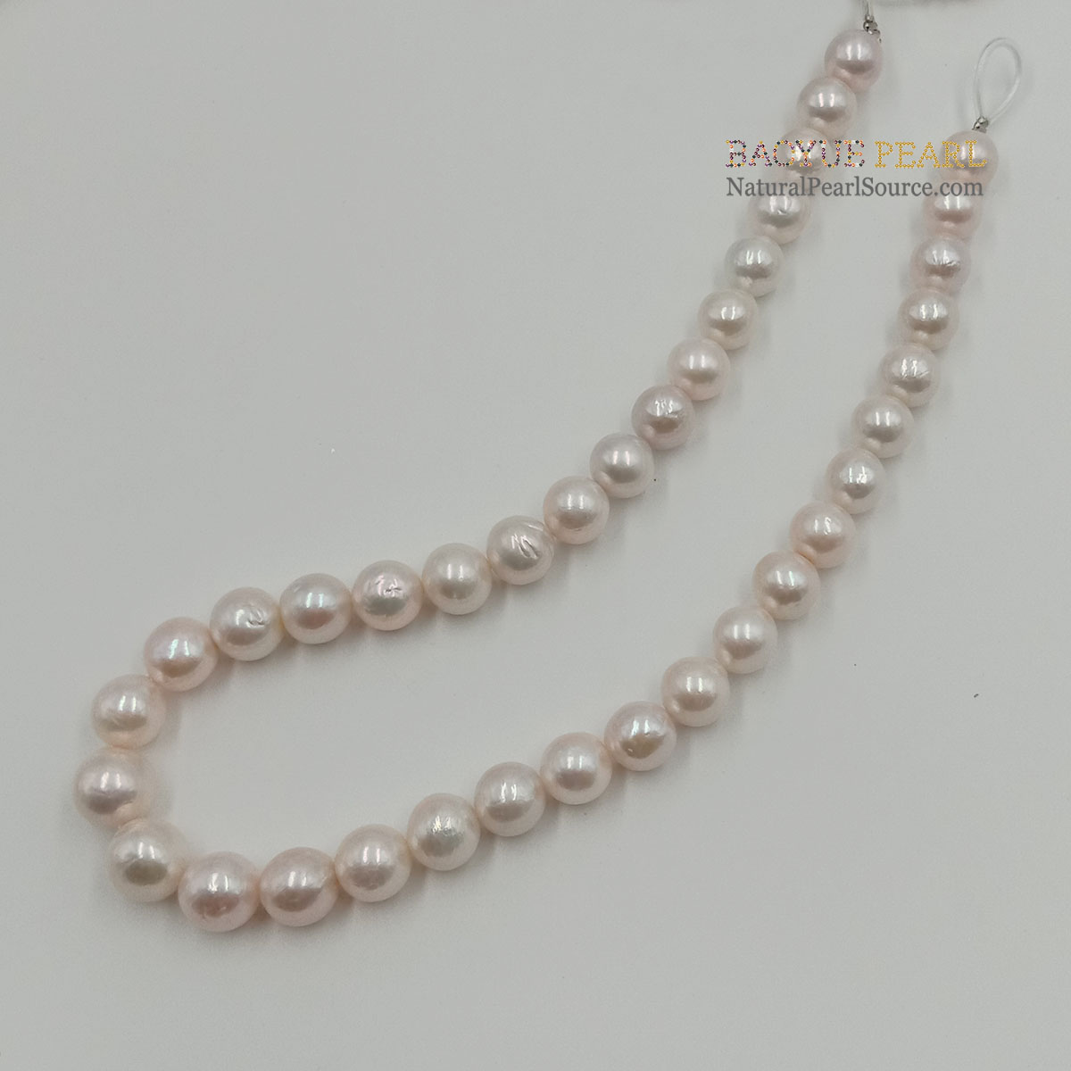 11-13 mm freshwater pearl wholesale 16 inch white round loose freshwater pearls in strand