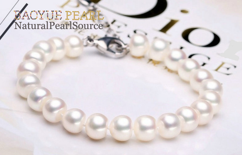 8mm 3A grade multi-color freshwater natural pearl bangle bracelet cultured natural real pearl jewelry bracelets