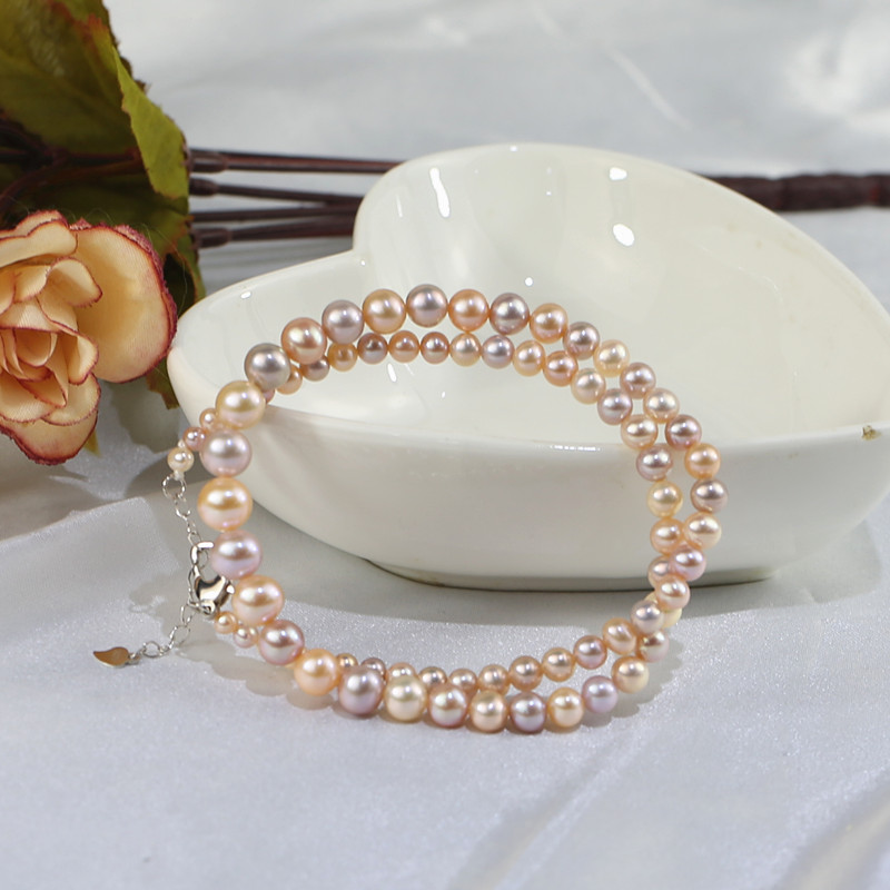 4-9mm 3A round natural freshwater pearl necklace freshwater pearl necklace wholesale.
