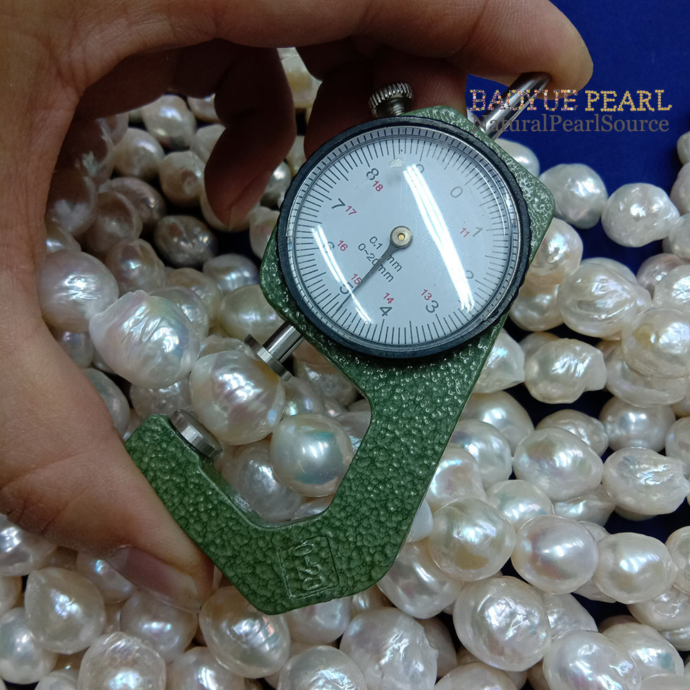 15-23 mm Nature kasumi baroque freshwater pearl in strand,nature white color,16 inch high quality no any repaired