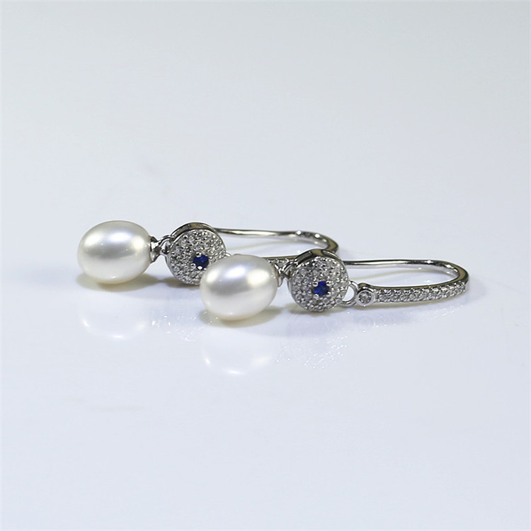 8 mm Pearls Drop earrings wholesale freshwater pearl earrings Custom Freshwater Pearl Earrings wholesale pearls manufacturer