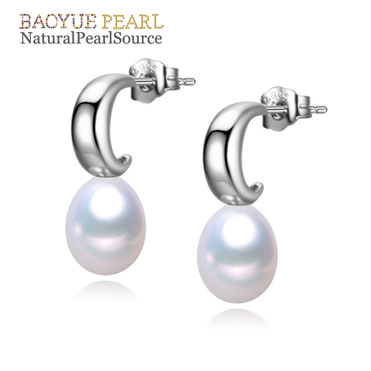 9 mm Pearls Girl Accessories Freshwater Pearl Earrings real freshwater pearl earrings wholesale