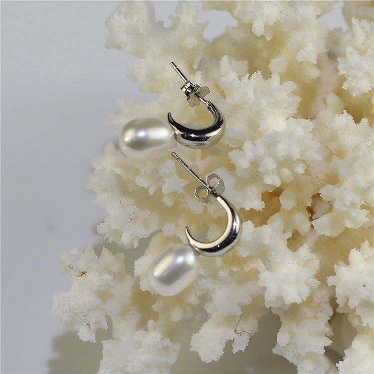 9 mm Pearls Girl Accessories Freshwater Pearl Earrings real freshwater pearl earrings wholesale