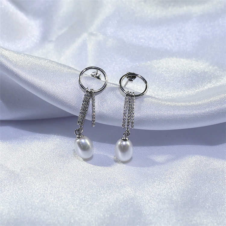 8 mm Pearls earrings Mikimoto wholesale freshwater pearl earrings Custom Freshwater Pearl Earrings wholesale pearls manufacturer