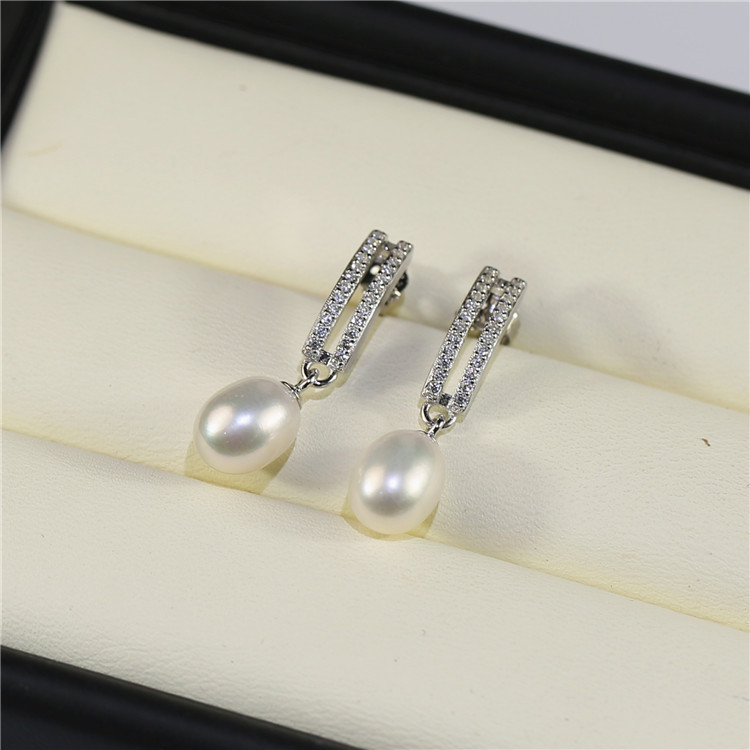 8 mm Pearls earrings tiffany freshwater pearl earrings Freshwater Pearl Earrings wholesale custom pearls manufacturer