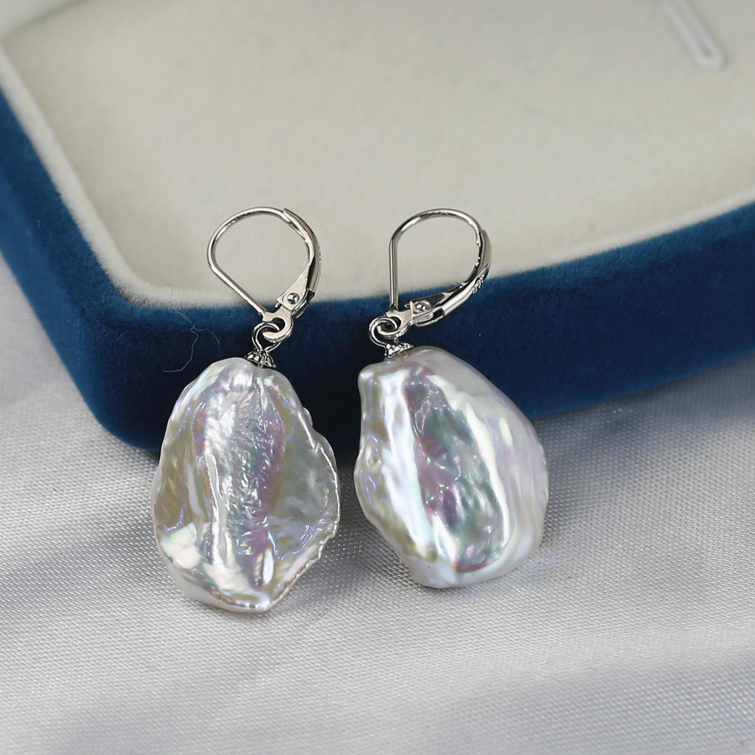 13-15mm Saltwater pearl earrings keshi earring  women pearl earrings wholesale