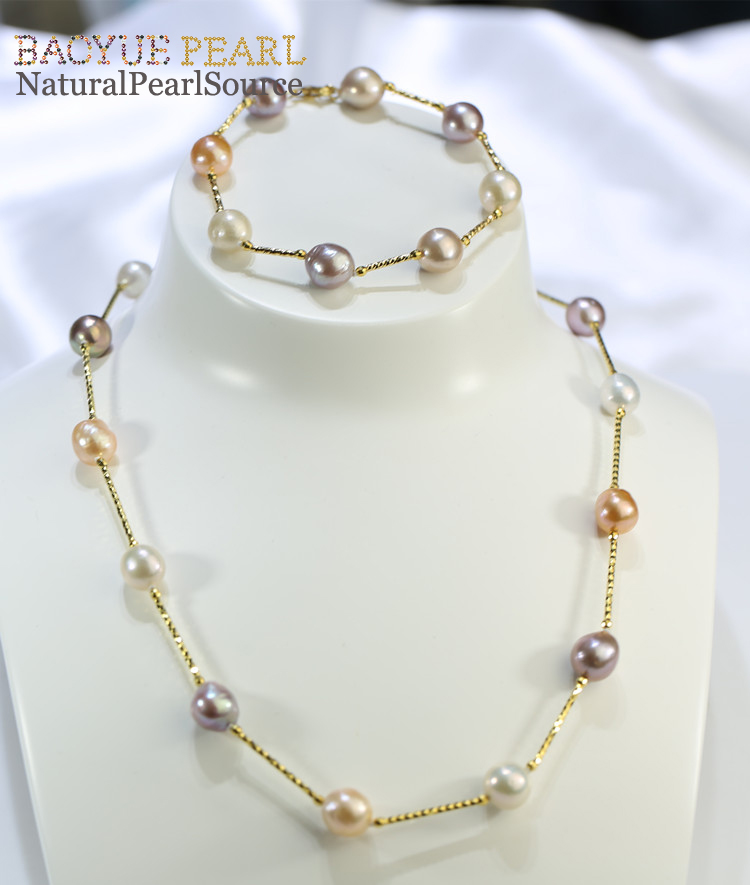 Edison baroque jewelry freshwater pearl bracelet pearl bead bracelet for women  natural real pearl jewelry bracelets.