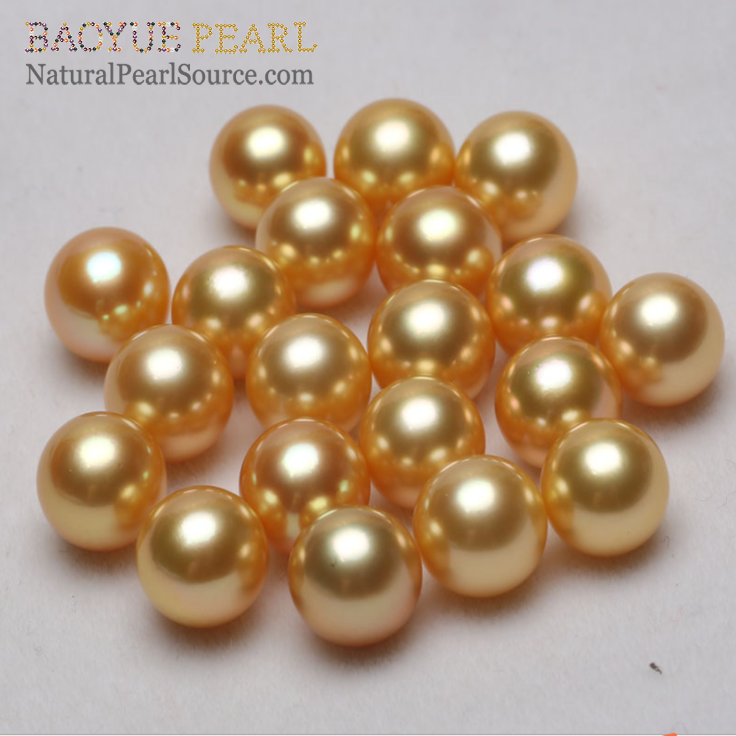 11-12mm AAA loose genuine natural south sea pearl natural thick golden south sea pearls wholesale