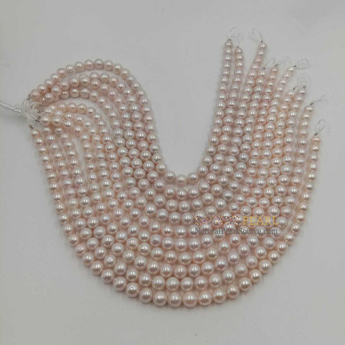 9-11 mm freshwater pearl wholesale 16 inch white round loose freshwater pearls in strand