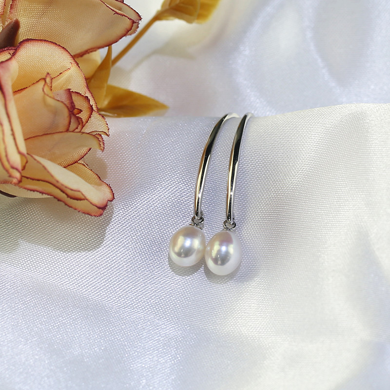 8 mm luxury pearl earrings pearl jewelry manufacturer Freshwater Pearl Earrings wholesale Cultured pearls jewelry wholesale