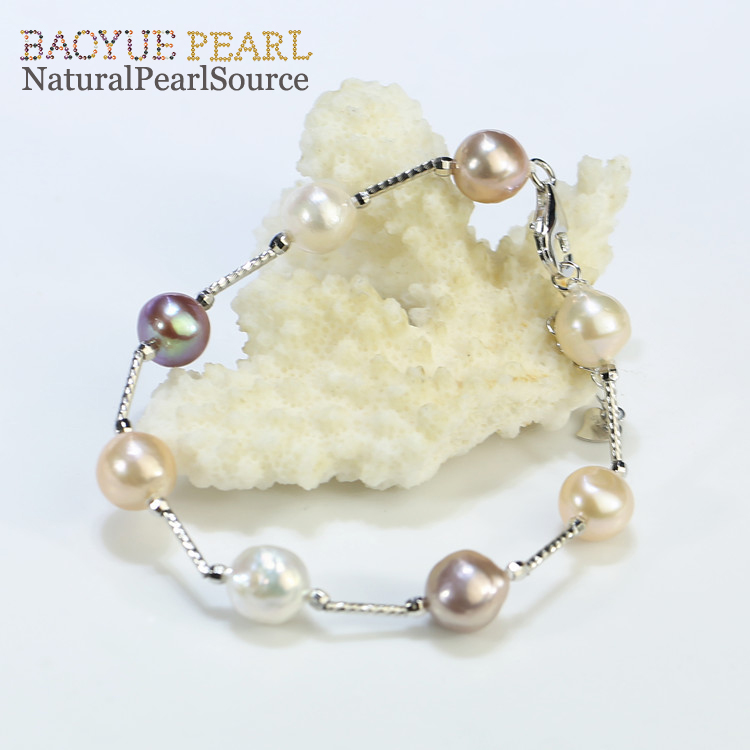 9-10 mm natural Freshwater pearl bracelet for women natural real pearl jewelry bracelets