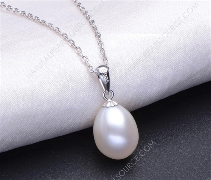 7-8mm drop 3A women pearl bracelet spiral pearls freshwater necklace jewelry sets Freshwater pearl jewelry set wholesale