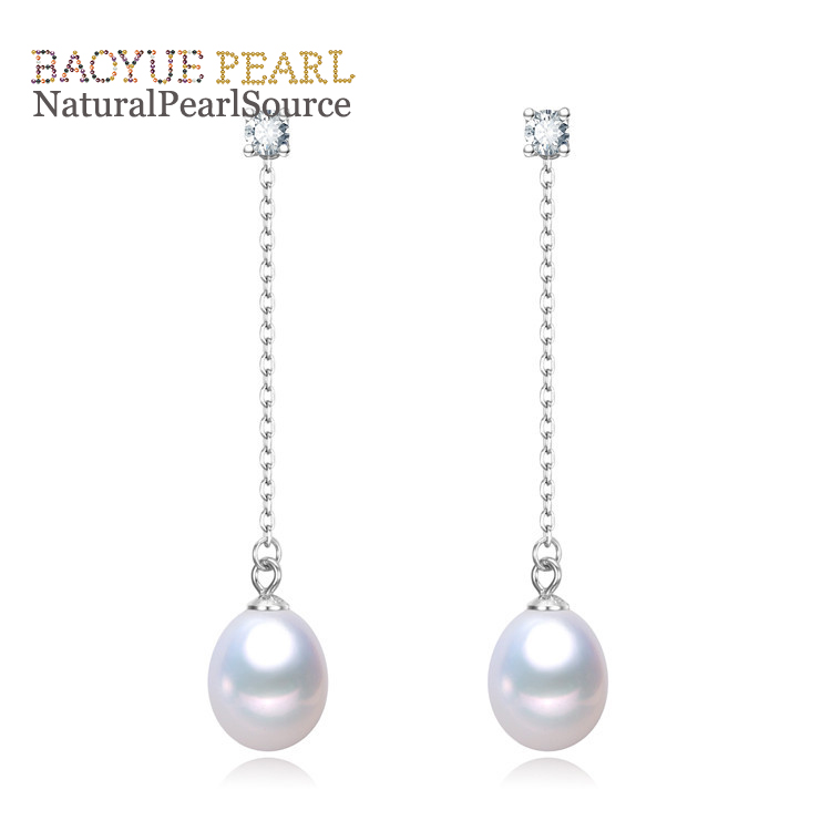 8mm drop women's earrings set pearl earrings for women Freshwater pearl earrings wholesale