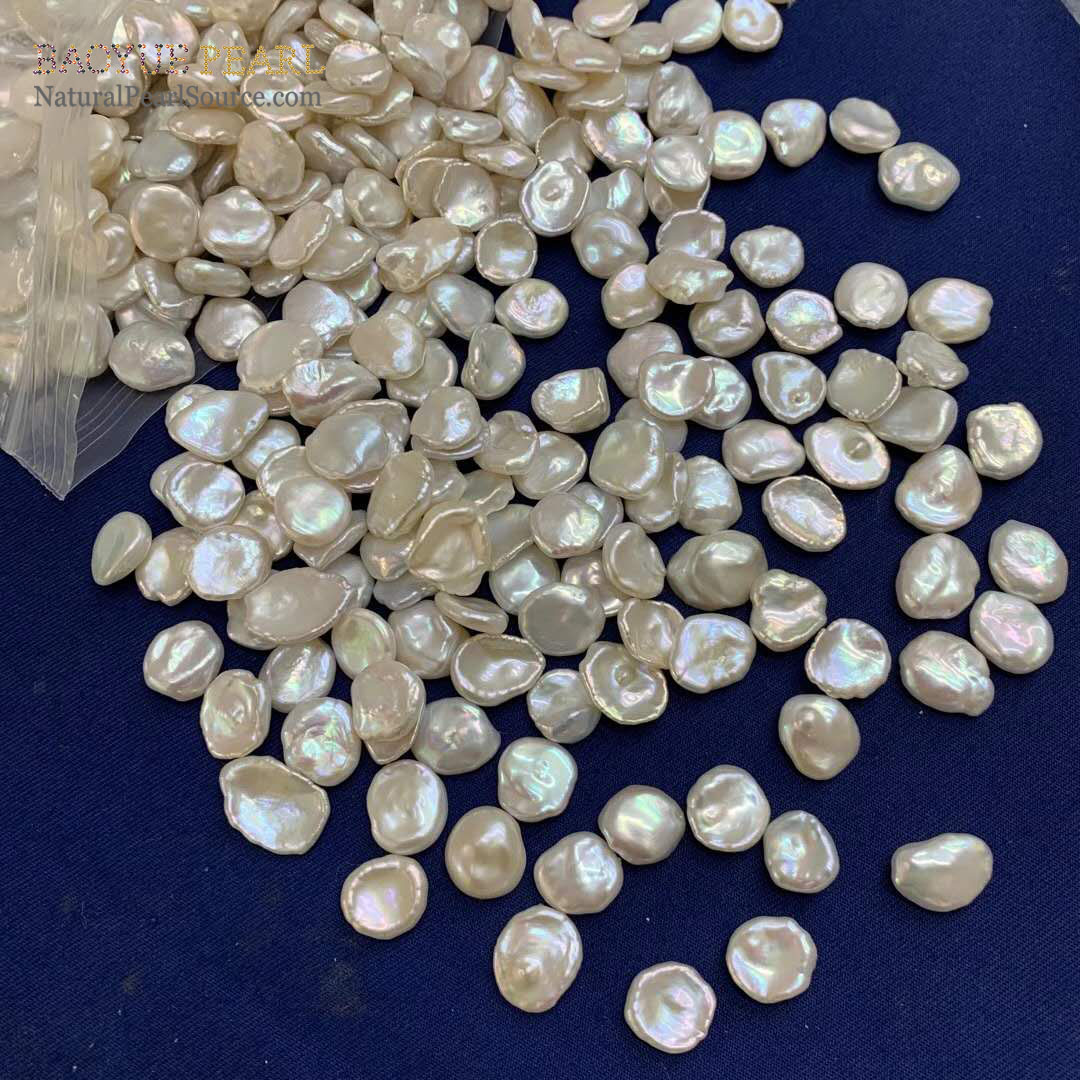 11-12mm Keshi natural pearls flower shape for Jewelry Making