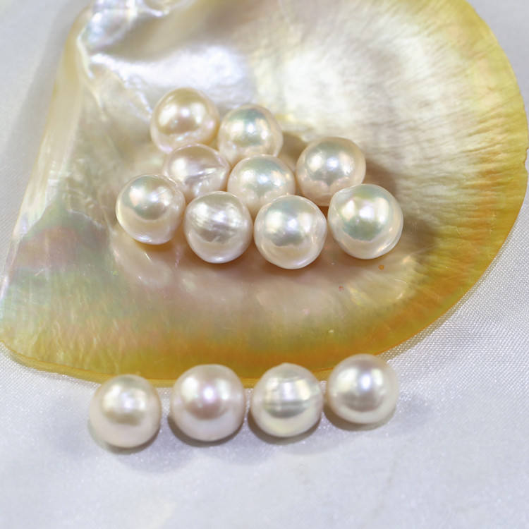  Baroque loose pearls wholesale 12-13mm white color large big size baroque shape top grade 3A irregular pearl freshwater natural loose pearls no holes