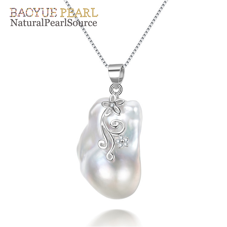 Baroque pearl pendant Freshwater Pearl Pendant Necklace,15*20mm freshwater pearl pendant wholesale