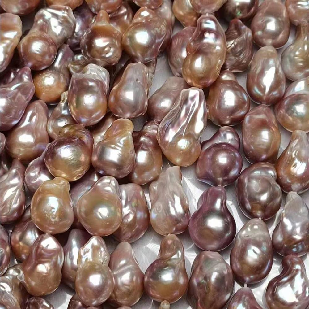 14-16mm Chinese Cultured Baroque Freshwater Pearl Strand for Jewelry Making