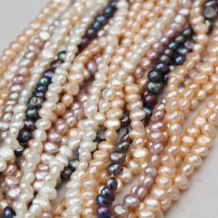 Chinese Cultured Nugget Pearl Strand Small Baroque Pearl for Jewelry Making