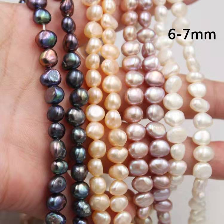 Chinese Cultured Nugget Pearl Strand Small Baroque Pearl for Jewelry Making