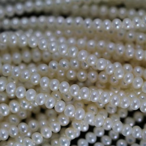 Cultured AAA Bread Button Freshwater Pearl Strand Loose Pearls for Jewelry Making