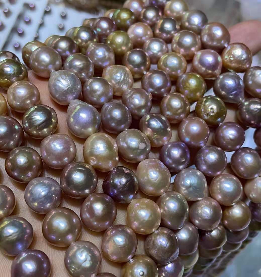 Cultured Baroque Pearl Strand For Making Necklace baroque pearl wholesale from China