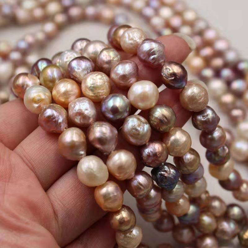 Edison Pearl Loose Pearls for Jewelry Making Cultured AA Round Freshwater Pearl