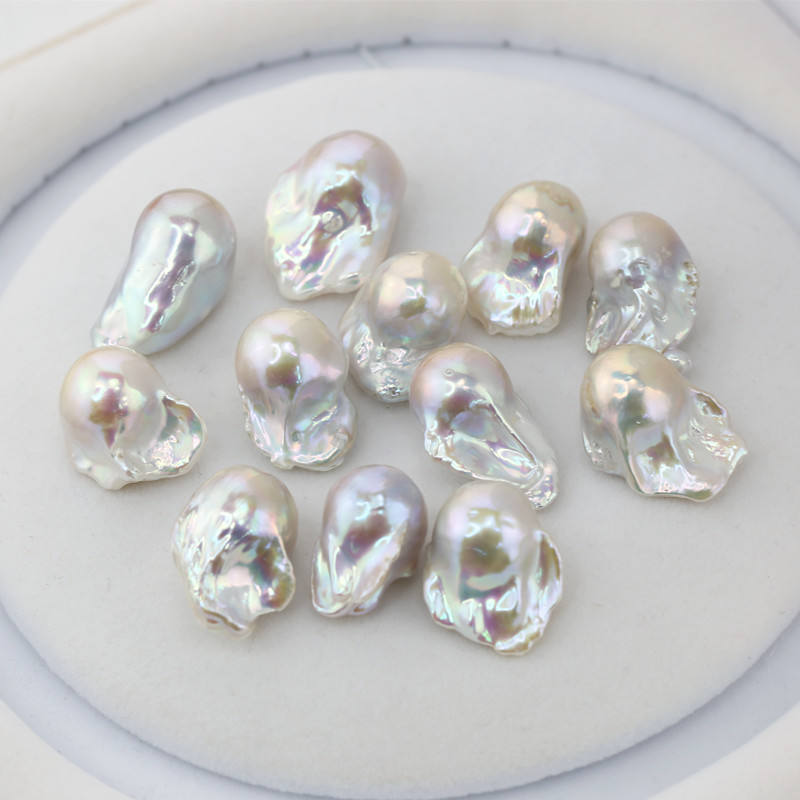 15x20mm Large Size Fireball Baroque Pearl Wholesale Real Genuine Natural Freshwater Pearl Loose beads no hole