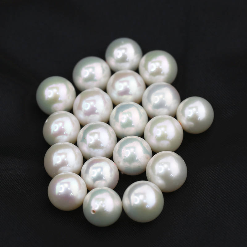 Freshwater loose pearl wholesale 10-11mm AA grade pearl half drilled