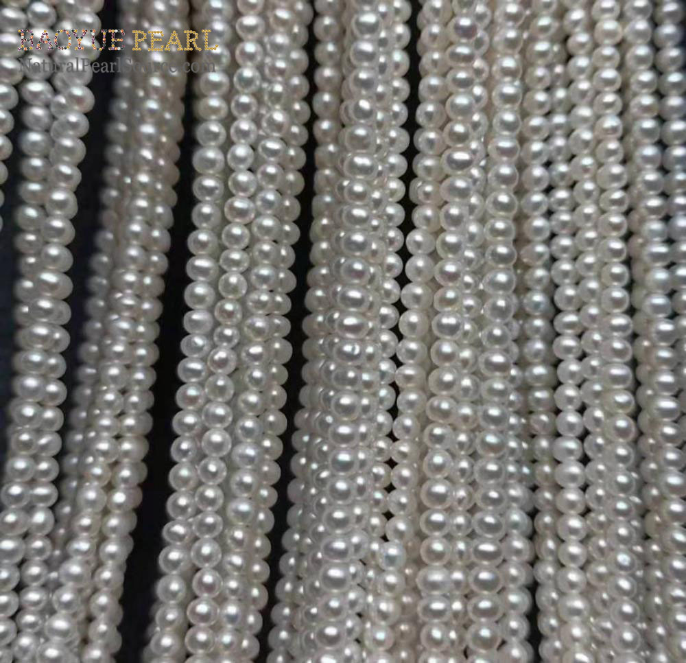 2-2.5mm Freshwater near round Pearl Strand Chinese Cultured Small pearl for DIY Jewelry
