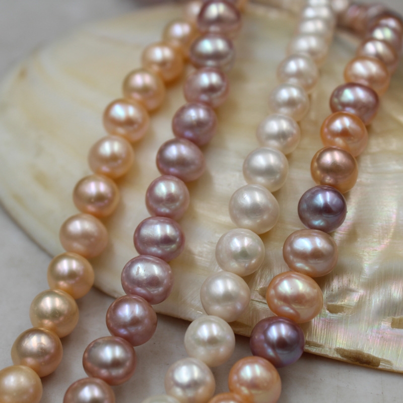 High quality potato shape pearl strands loose pearls for making jewelry