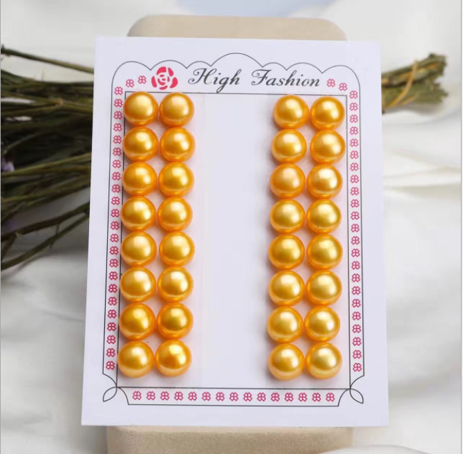Loose button pearl strand wholesale Natural freshwater button Pearl strings wholesale 