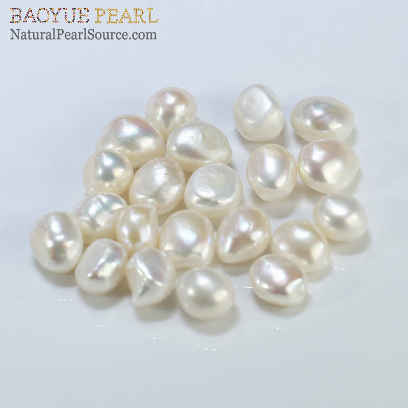 12-13mm Natural Freshwater nugget Baroque 3A High Quality Large Loose Pearl No Hole