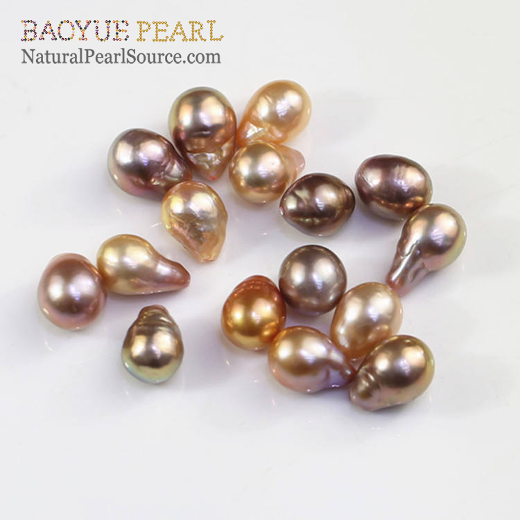 Natural baroque Loose pearls Chinese freshwater Baroque pearls supplier from China